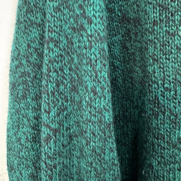 Vintage Eddie Bauer Size XLT Sweater Green Fleck Wool Crewneck Pullover 90s - Picture 5 of 6